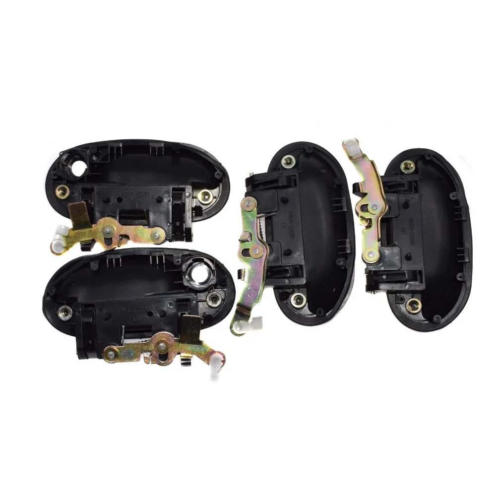 ISANCE черная ручка для наружной двери 4 шт. FL FR RL RR Hyundai Accent 1995 1997 1998 1999 OEM #82660 22000/83650