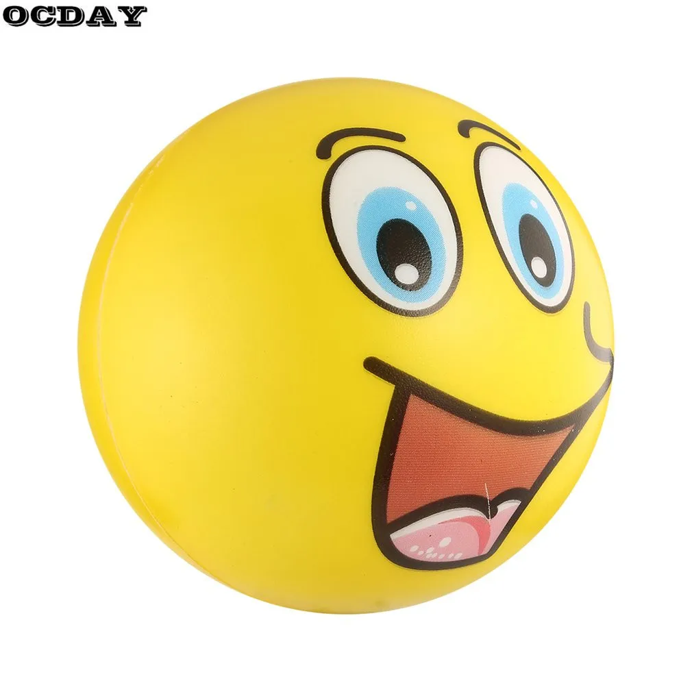 12pcs/lot Emoji Face Squeeze Balls Stress Release Emotional Hand Wrist