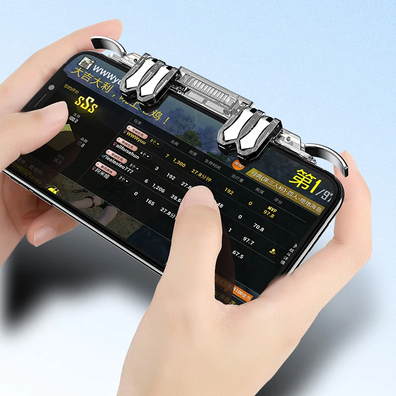 Big Promo c5u26 Six finger Wireless Gamepad Max Shooter For Switch pro Mobile Phone PS3 Dzhostik Game Controller For PUBG Trigger Fire Joysticks