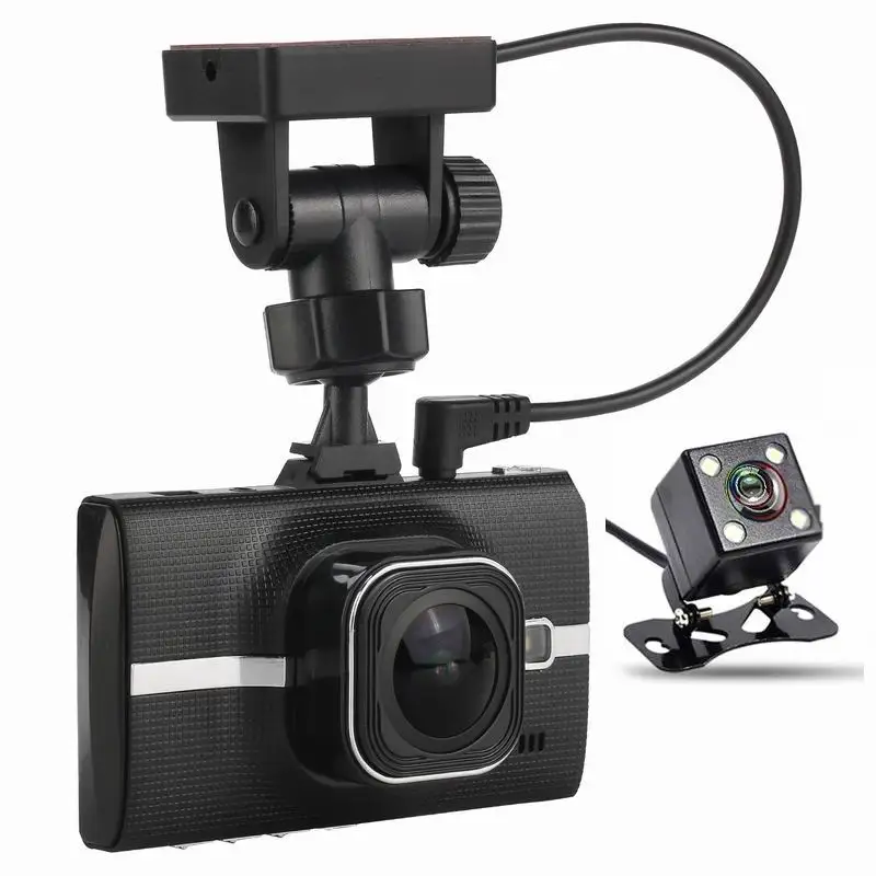 

WDR Dual Lens Car DVR Camera Full HD 1080P Video Recorde Parking Monitor LDWS Registrar Night Vision Dashcam DVRs Black Box