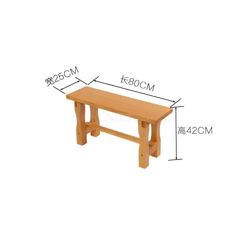 Антикоррозионная Модная креативная лента из цельного дерева табурет для ресторана Дома Деревянная прямоугольная деревянная скамейка для балкона простая скамейка - Цвет: VIP 5