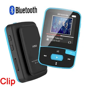 

2019 New Clip Sport Bluetooth MP3 Music Player 8GB/16GB with Voice Recorder, FM Radio Supprot SD Card up to 64GB + Sport Armband