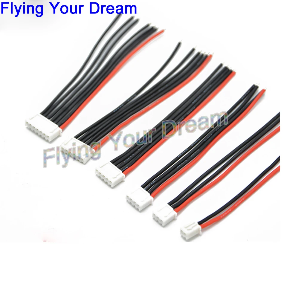 5 шт./лот 10 см 100 мм RC Lipo Battery Balance Charger Plug 2s 3s 4s 6s 22AWG Cable для IMAX B3 B6|lipo battery balance charger|rc