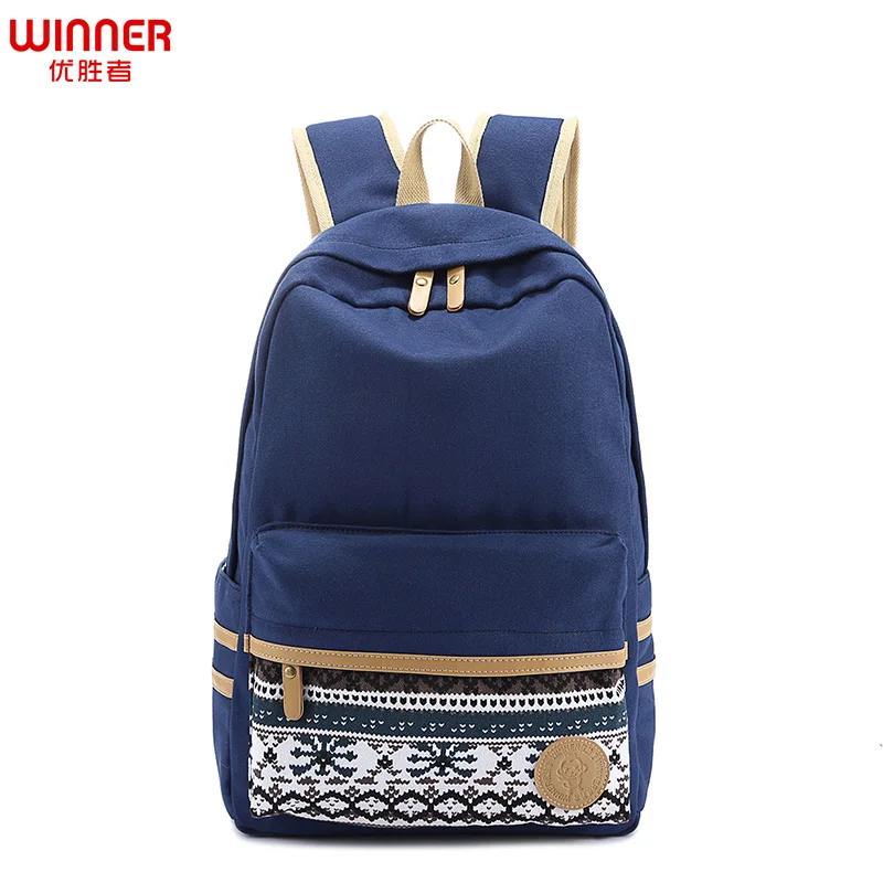 

Top Quality Women Canvas Backpacks Female Retro Flower Strip Pattern Leisure Big Capacity Travel Bagpack College Laptop Rucksack