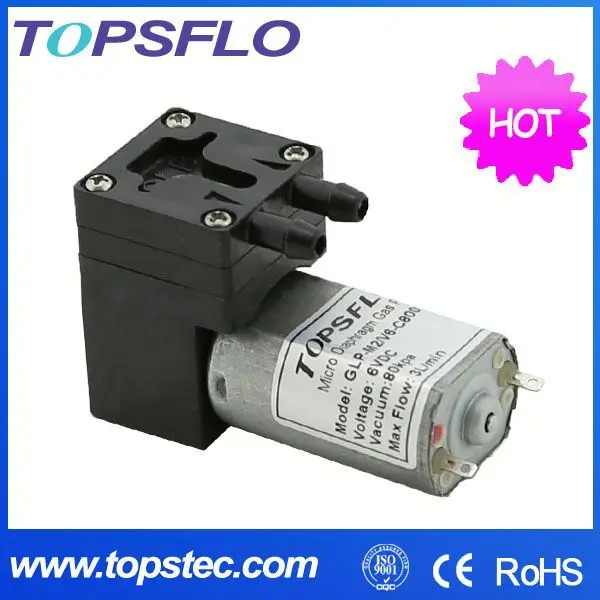 Новое поступление Topsflo TM30A-B12-P9504/V6004, работающего на постоянном токе 12 В в диафрагмы для медицинского использования давления/вакуумный насос