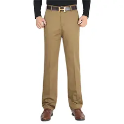 Для мужчин классические брюки для официального костюма плюс Размеры мода Slim Fit Свадебные брюки осень городской Повседневное офисные