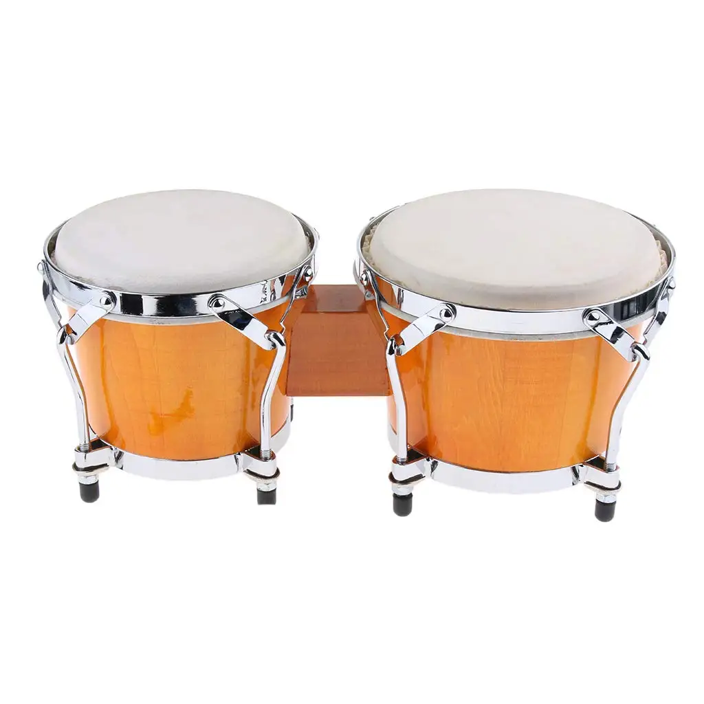 Двойной барабан Bongo, Африканский ручной барабан, ударный музыкальный инструмент, Обучающие музыкальные игрушки, подарок на день рождения для детей