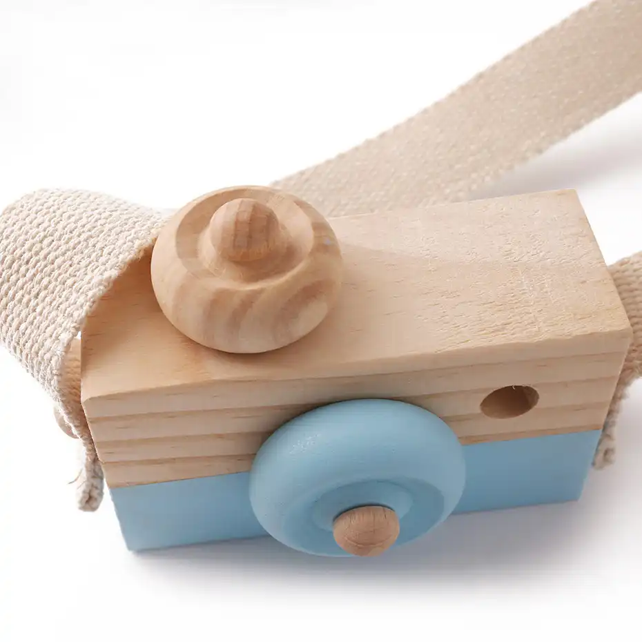 wooden camera baby toy