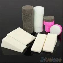 1 conjunto Modelo de Transferência de Moda Nail Art Stamp Stamper Esponja Sombra Polonês Manicure Ferramenta Para A Beleza Das Mulheres(China)