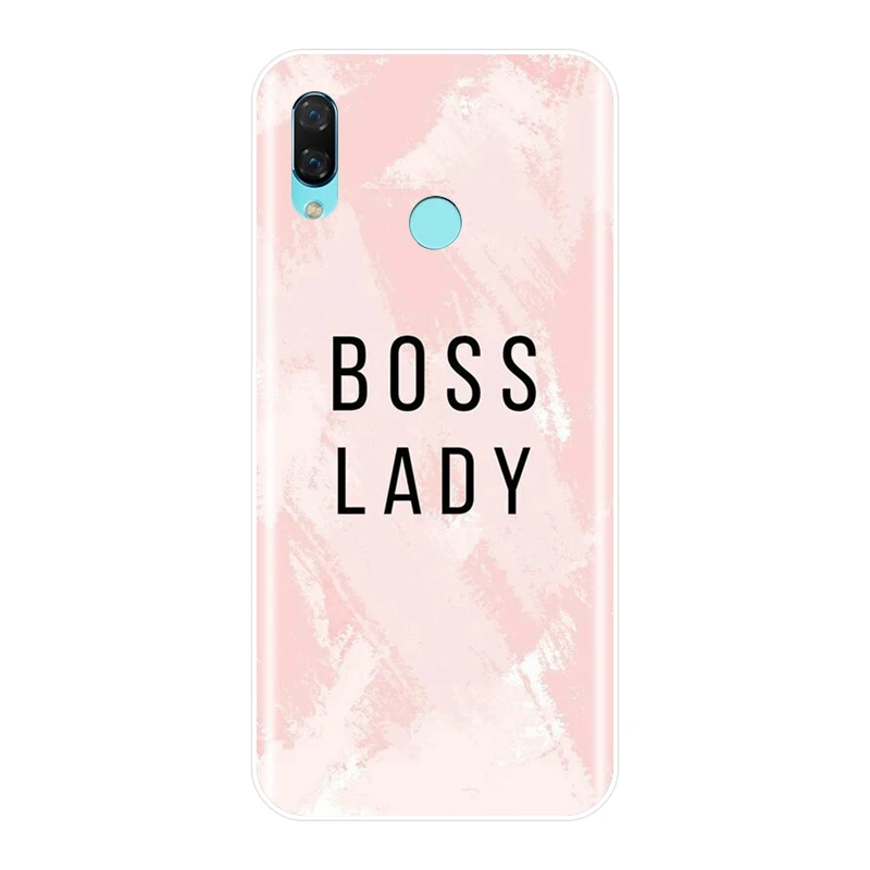 Девушка босс розовый женский чехол для телефона huawei Nova Smart Lite Мягкая силиконовая задняя крышка для huawei Nova 2i 2 Lite Plus 3 3I 3E