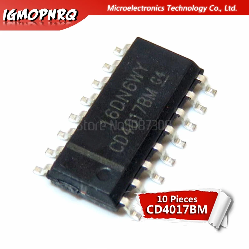 Лидеры продаж 10 шт. CD4017BM SOP16 CD4017 SOP CD4017BM96 SMD | Электронные компоненты и