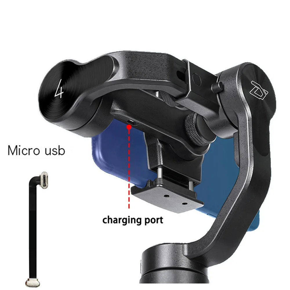 

75mm Type C /Micro USB For Apple Charge Cable for Zhiyun Smooth 4 Handheld Gimbal flat 90 degree charging Cable