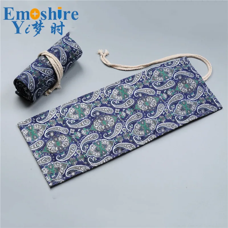 

Top Custom Logo Color Pencil Case Pen Box Pencil Wrap Pencil Box Pen Bag Canvas Bag for School Office Writing OEM Logo 353
