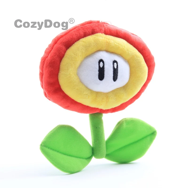 

Super Mario Bros Fire Flower Plush Plant Cute Game Toys Soft Dolls 17 cm Gift for Kids