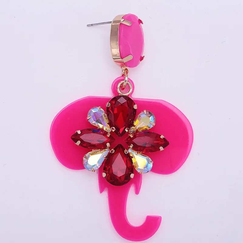 2018 New Design Acrylic Crystal Stars Gemetric Drop Earrings for Women Fashion Jewelry Earrings for woman (4)