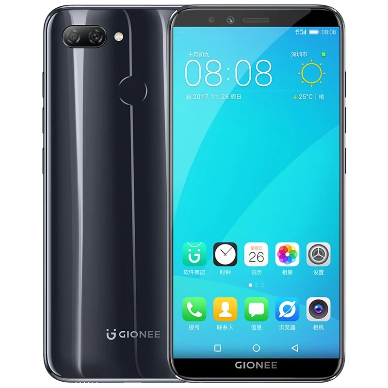 GIONEE S11 LITE сотовый телефон 5 7 &quot4 GB 64 Snapdragon 430 Octa Core HD + полный Экран двойной Камера