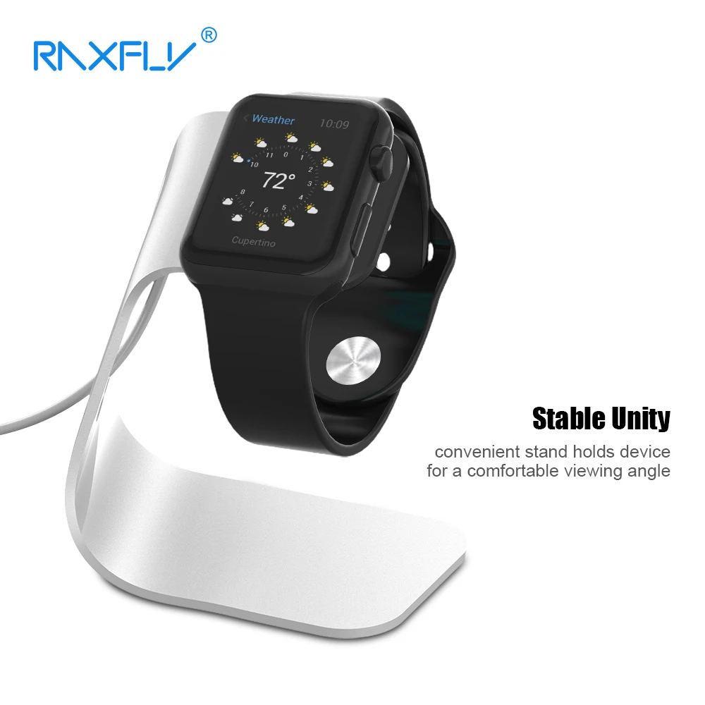 RAXFLY Mini Alumium Alloy Smart Watch Charging Stand Holder For Apple