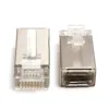 Высококачественный 50 шт. разъем RJ45 Cat6 8-контактный 8P8C экранированный многожильный обжимной модульный разъем розетки ► Фото 3/6