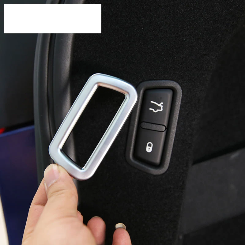 

For Maserati Levante 2016 Car-Styling ABS Matte Chrome Rear Tail Switch Frame Cover Trim Sticker 1pc