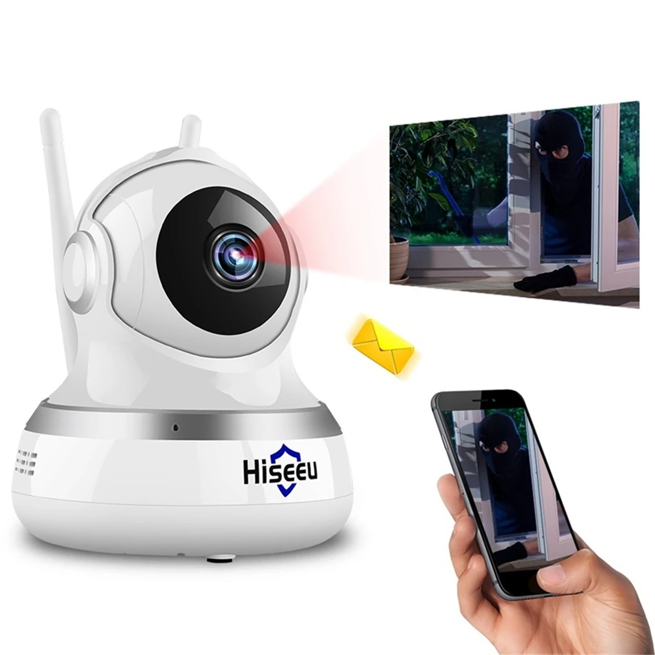 

Hiseeu 1080P 2.0MP WiFi IP Camera CCTV Video Surveillance P2P IR Security Cloud TF Card Storage Camera Pan Tilt Baby Monitor