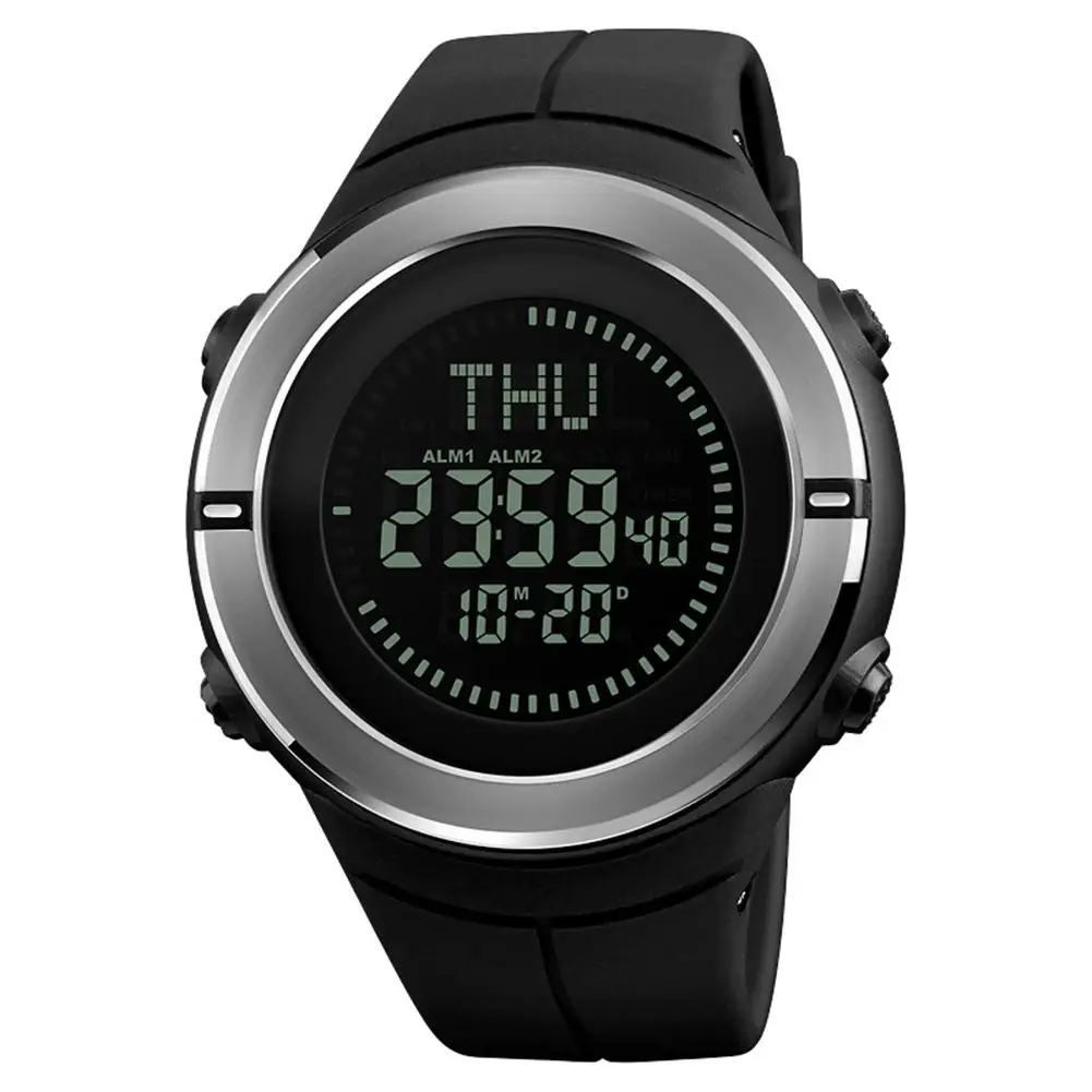 

Fashion Outdoor Sports Electronic Movement Digital Alarm Timer Men Wrist Watch Gift