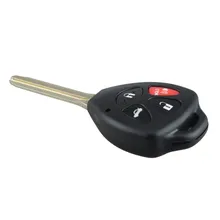 Replacement 4 Buttons Remote Car Key Fit For 2007-2010 Toyota Camry With 4D67 Chip Uncut Blade Refit Car Key P28