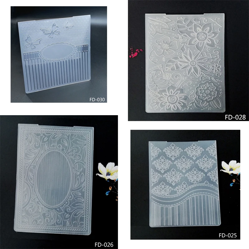 

ZhuoAng New beautiful embossed scrapbook point design DIY paper-cut stencil cut plastic embossed folder
