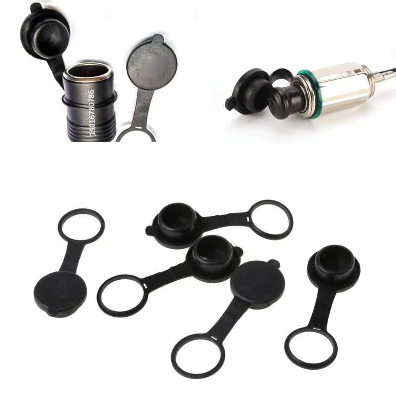 5pcs Universal Car Cigarette Lighter Socket 12V Outlet Lid Waterproof