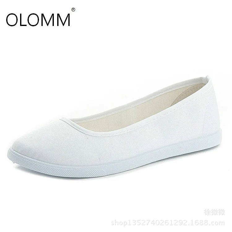 

Nurse white work comfortable flat bottom antique shoes zapatos de mujer platform sneakers Solid color Summer shoes shoes women
