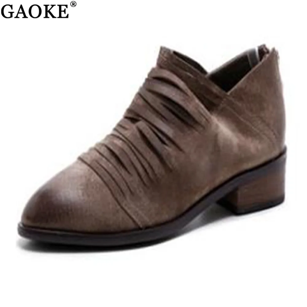 

2018 Women Fashion Ladies Pointed Toe Pumps Flock Shallow Shoes Loafers Square Heel Hollow Out Casual Shoes Spring Women Pumps