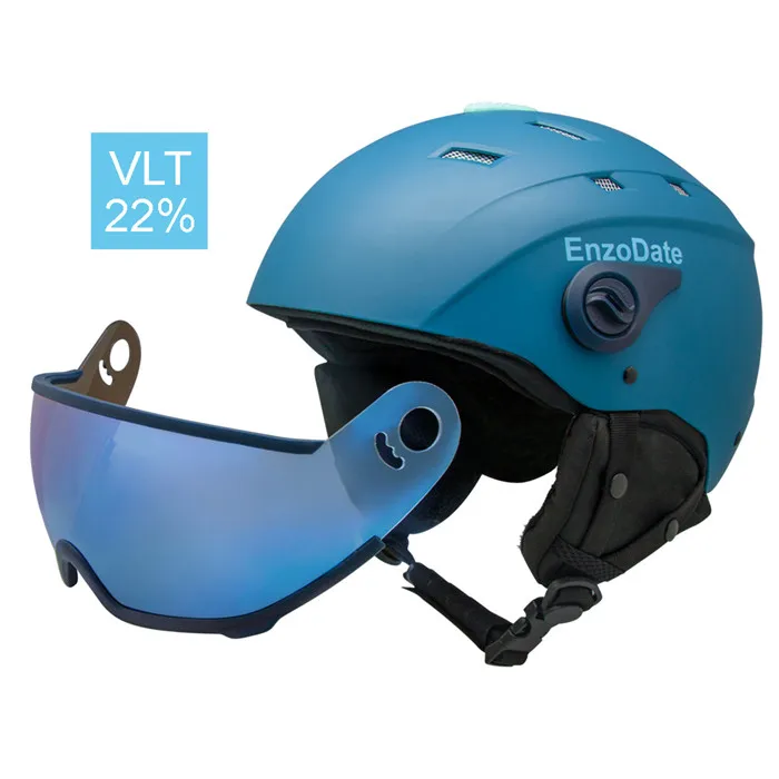 2 in 1 Visor Ski Helmet Detachable Snow Mask Integrated Snowboard