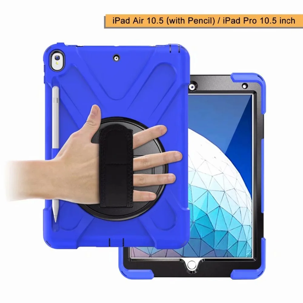 Силиконовый чехол подставка с защитой 360 градусов для Apple iPad pro 10 5 противоударный