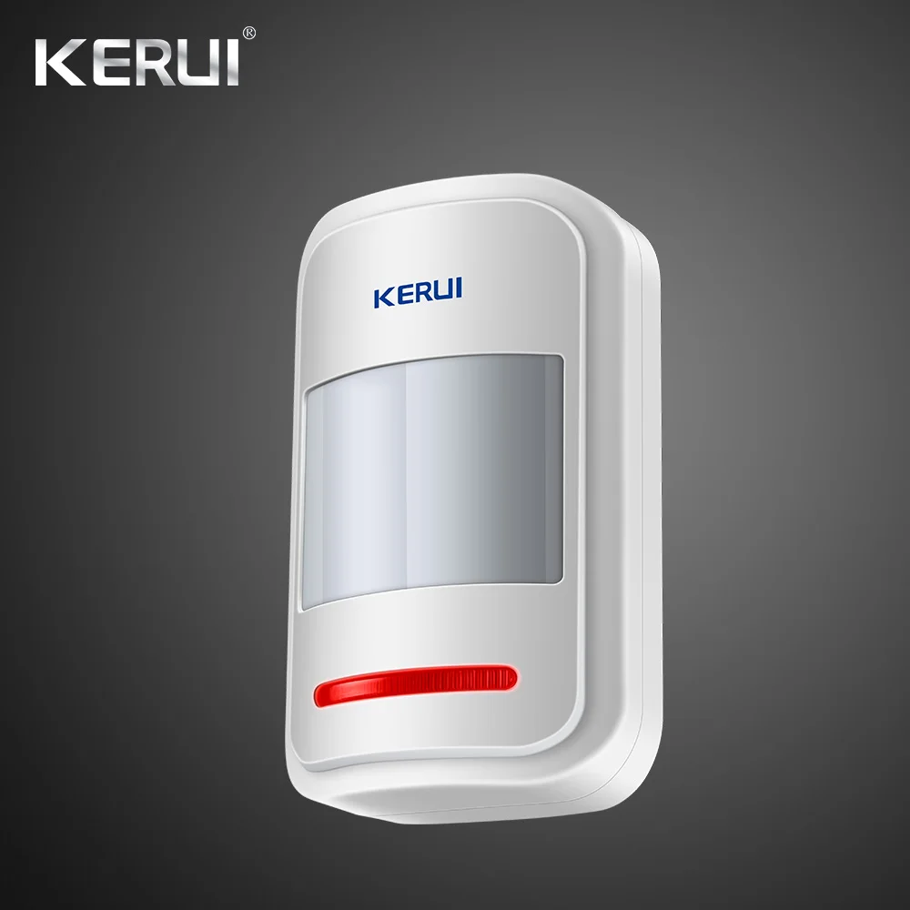 Kerui 12 шт. P819 Перезаряжаемые 5В USB 433 МГц Беспроводной пассивный инфракрасный датчик движения для GSM охранная сигнализация Системы автоматического набора комплект сигнализации