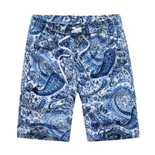 Мужские повседневные в этническом стиле Печать Пляж Серфинг Плавание свободные шорты трусы для серфинга Мужская купальная одежда, шорты# XTN