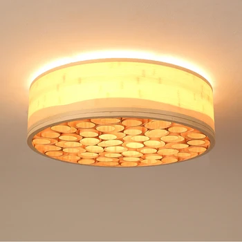 

led e27 Chinese Bamboo Acrylic Iron Handmade LED Lamp.LED Light.Ceiling Lights.LED Ceiling Light.Ceiling Lamp For Foyer Bedroom