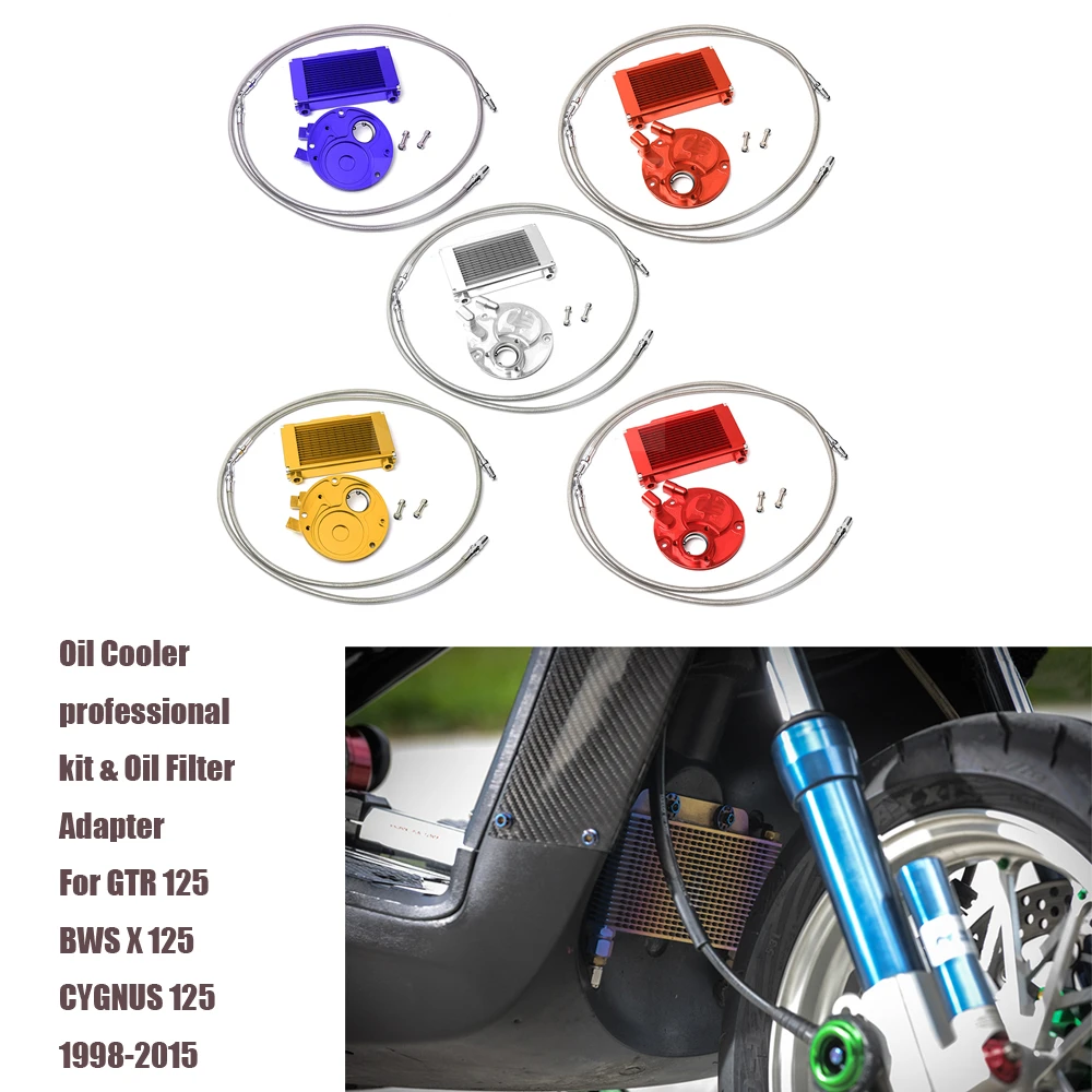 Scooter Accessories Oil Cooler Professional Kit Oil Filter Adapter For Yamaha Bws X 125 Gtr 125 Cygnus 125 1998 15 7 Colors Yamaha Kit Accessories Yamahakit Yamaha Aliexpress