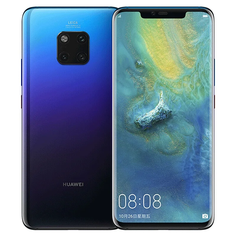 Глобальная ПЗУ HUAWEI Mate 20 Pro Водонепроницаемый IP68 40MP мобильный телефон полный экран