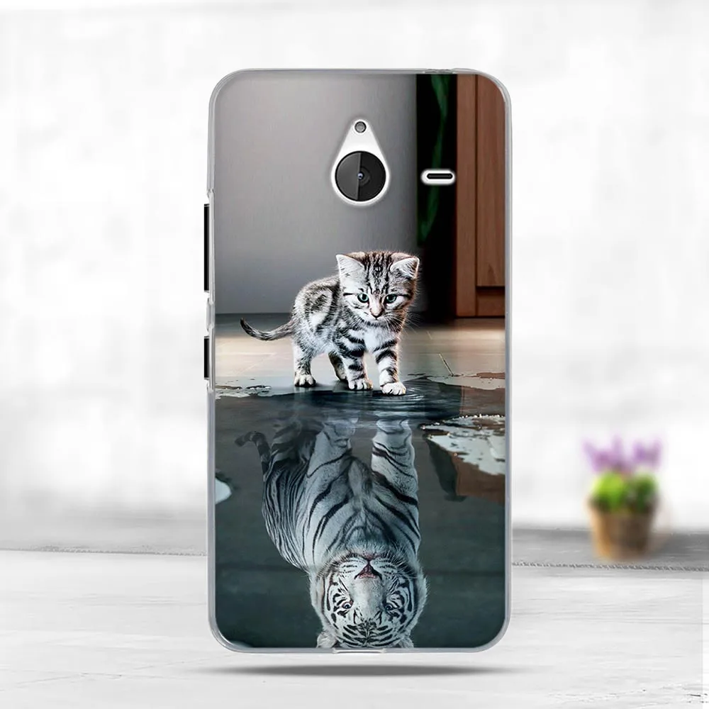 Роскошный 3D силиконовый чехол из ТПУ для Nokia Microsoft Lumia 640XL с милым животным задняя