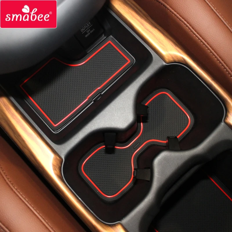 smabee gate slot pad For HONDA CR V CRV 2017 2018 Door Groove Mat Anti