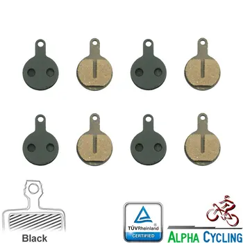 

Bicycle Brake Pads for Lyra Novela Iox Bike Disc Brake, 4 Pairs for 4 Calipers, Black Class Resin