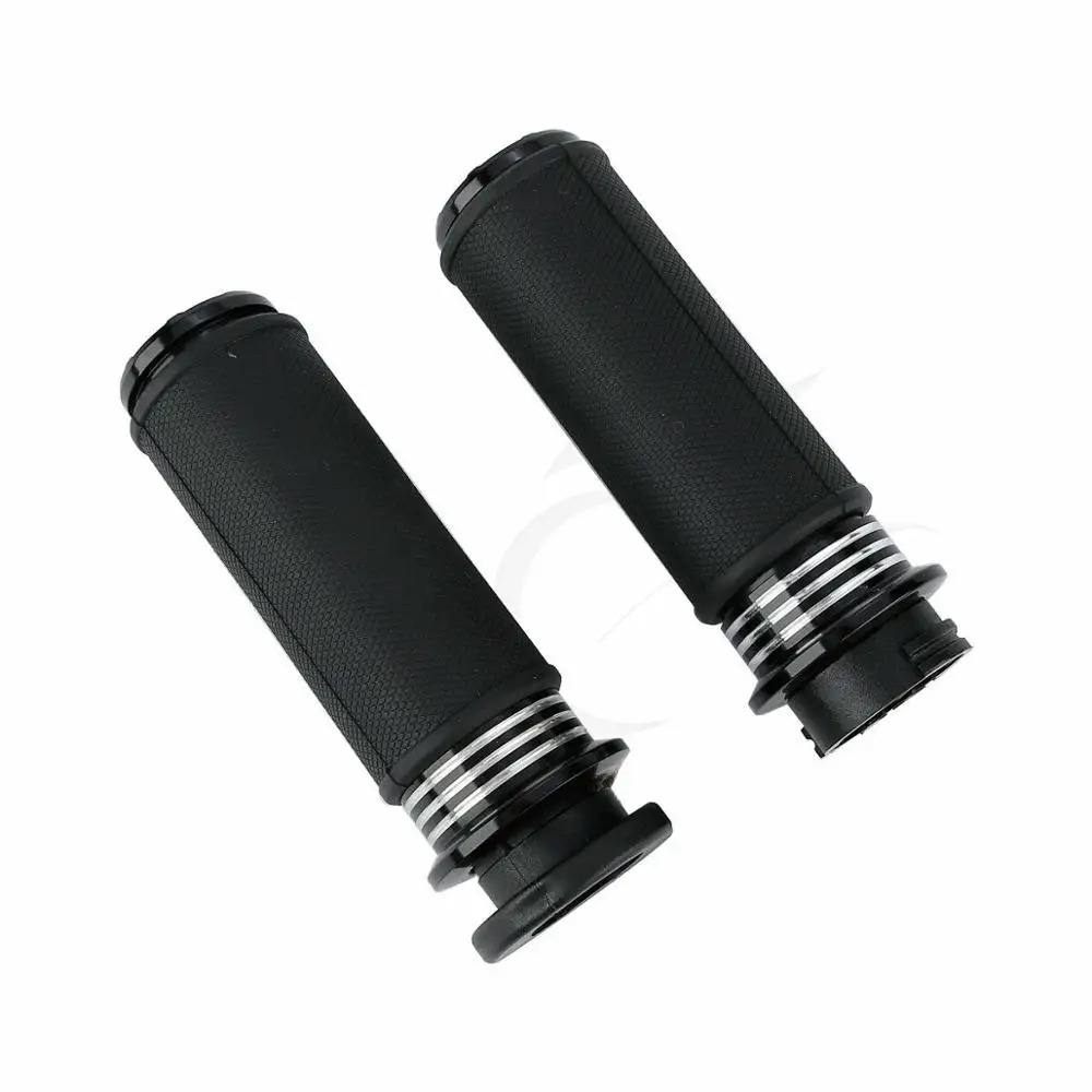 2x1 &quot25 мм черные ручки на руль для Harley Touring Road King Electra Glide Dyna Softail FLS FLST VRSC Sporster XL 883 96