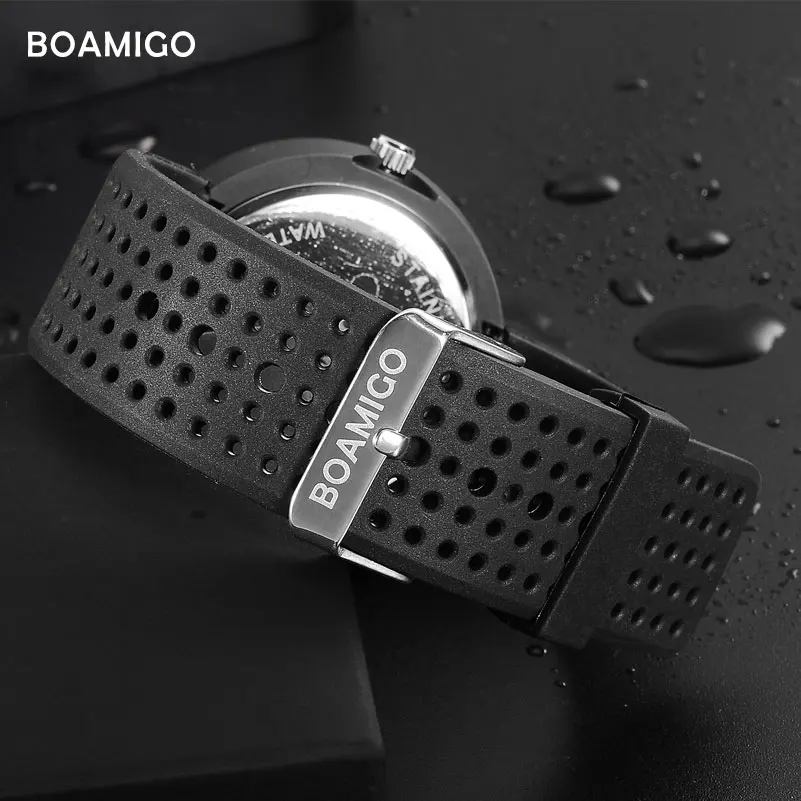 Часы наручные BOAMIGO Мужские кварцевые брендовые модные креативные простые