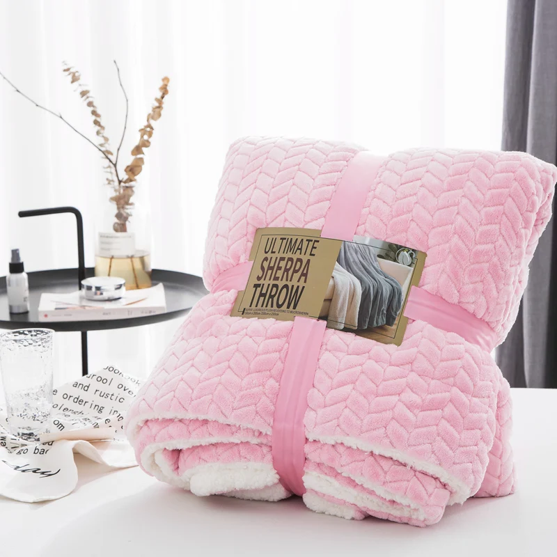 

Super Soft Blanket Flannel Aircraft Sofa Use Office Children Blanket Towel Travel Fleece Mesh Portable Car Travel Cover Blanket