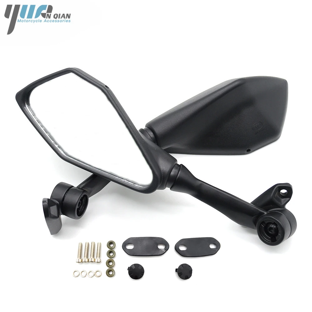 Universal Black Motorcycle Mirror Scooter Rearview Mirrors Moto Side