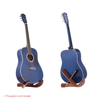 

Floor Type Wooden Acoustic Guitar Stand Holder Musical Instrument Bracket Removable Frame for Electric Guitar Bass
