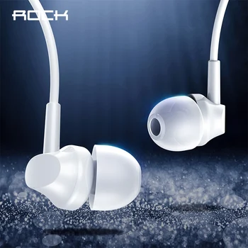 

ROCK Music Earphone In-ear Earphone High Fidelity Stereo Earphone 3.5mm Jack wired Ear phones with mic for Mobile Phone Tablets