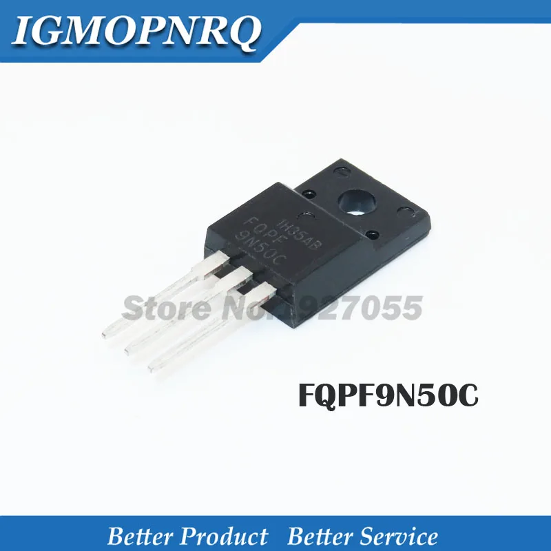10 шт. FQPF9N50C TO-220 9N50C 9N50 TO220 FQPF9N50 500V 9A Новый MOS FET транзистор | Электронные компоненты и