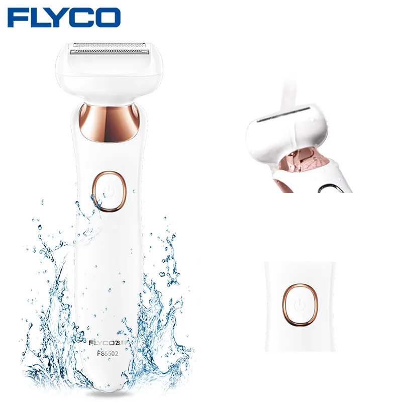Flyco Hair Removal Epilator Women Depilador Electric Hair Remover For Armpit Bikini Leg Lady Female Body Care Shaver Pink FS5502