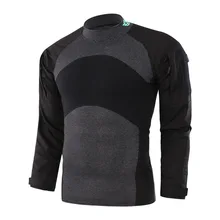 Мужская армейская рип-стоп тактическая футболка камуфляжная походная для охоты для пейнтбола хлопковая камуфляжная Военная тренировочная форма