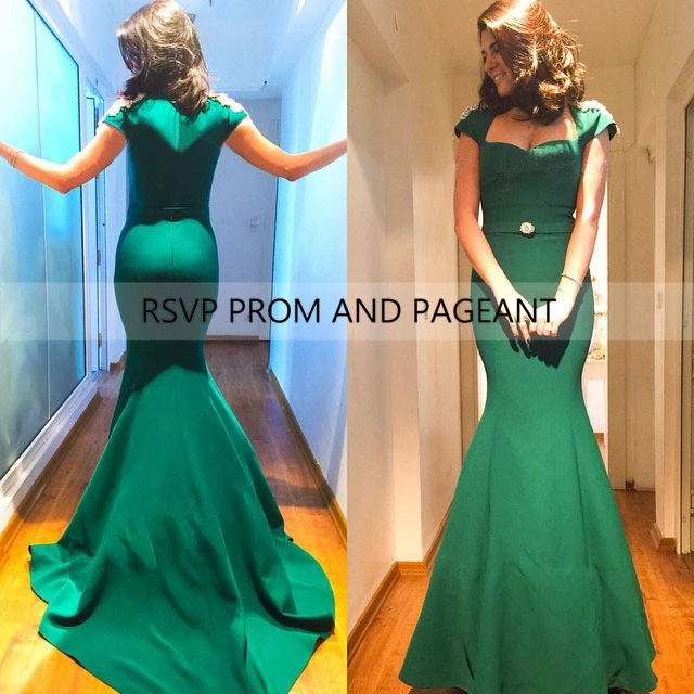 Emerald Green Mermaid Prom Dress